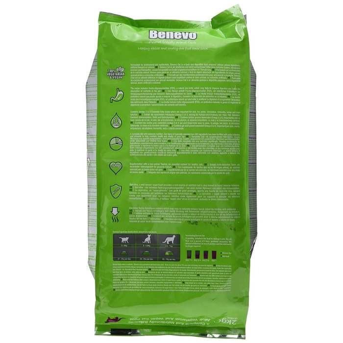 Benevo® - Original Vegan Cat Food, 2kg - back