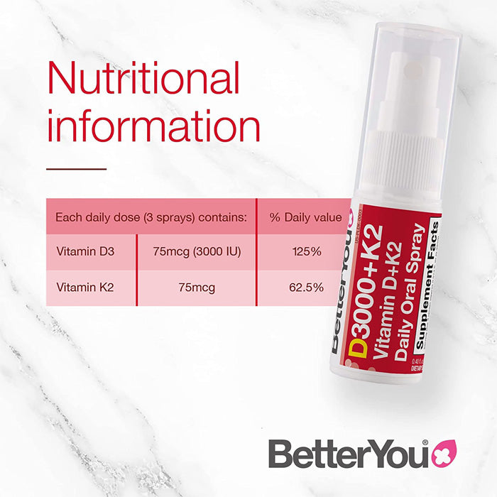 BetterYou - DLux Plus Vitamin D & K2, 12ml - back