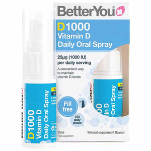 BetterYou - Dlux1000 Vegan Vitamin D Oral Spray, 15ml