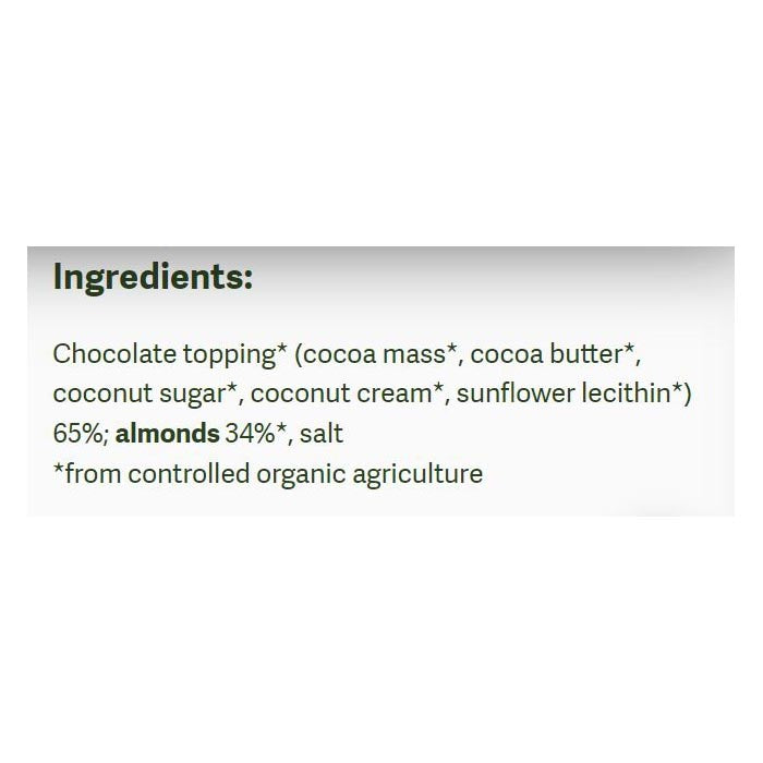 Bettr - Organic Chocolate Coated Almonds, 40g - Back