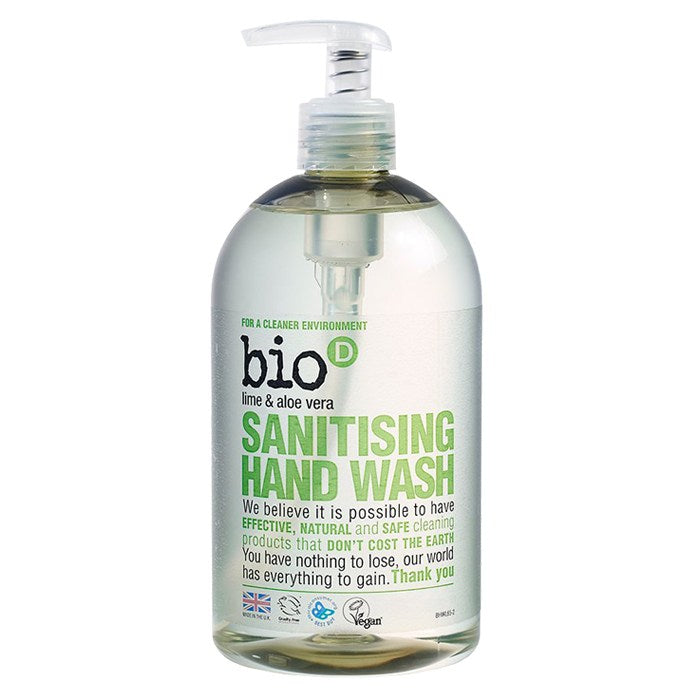 Bio-D - Sanitising Hand Wash-Lime & Aloe Vera - 500ml