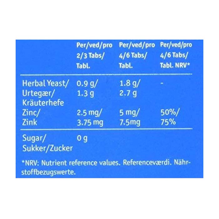 Bio-Strath - Strath® Immun & Natural Zinc Food Supplement, 100 Tablets - back