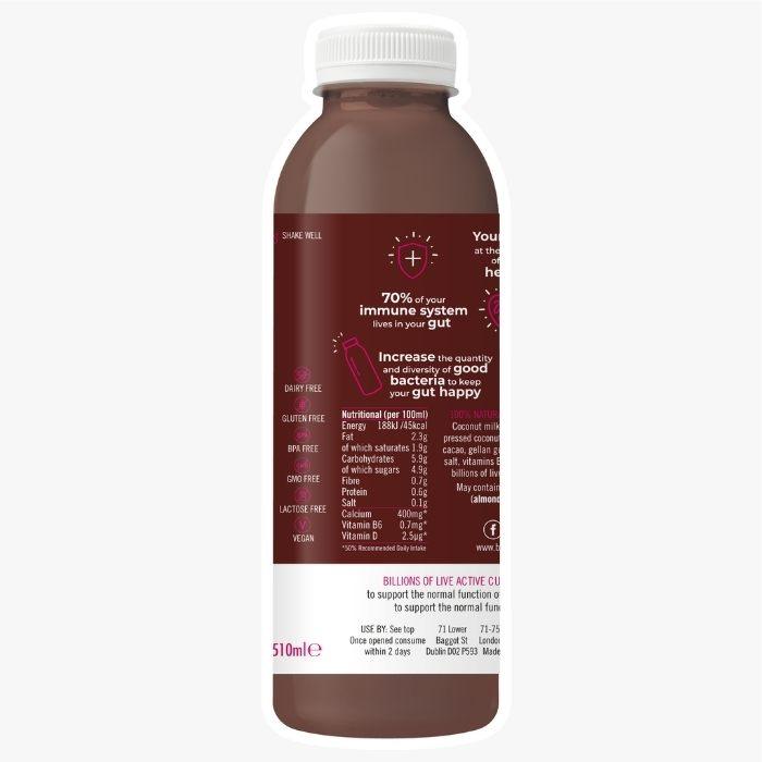 Biomel - Dairy-Free Probiotic Drinks - Belgian Dark Chocolate  - 510 ml - Back