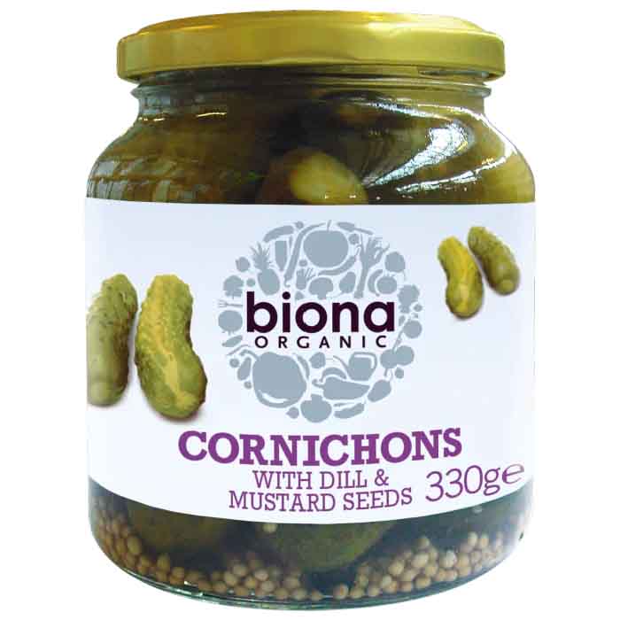 Biona Cornichons 330g PlantX UK Biona Cornichons 330g PlantX UK