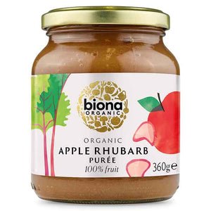 Biona - Organic Apple & Rhubarb Puree, 360g