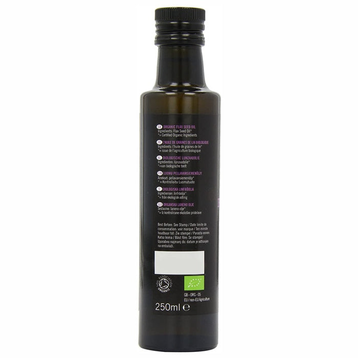 Biona - Organic Flax Seed Oil, 250ml - side