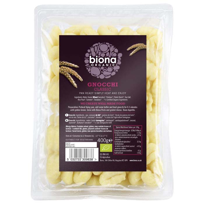 Biona - Organic Fresh Gnocchi, 400g