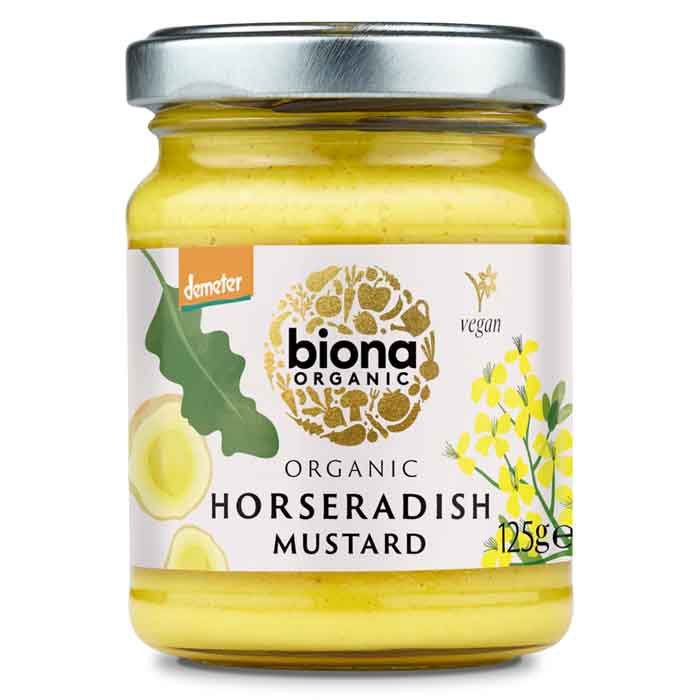 Biona - Organic Horseradish Mustard, 125g
