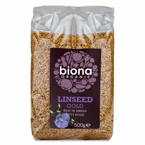Biona - Organic Linseed Gold, 500g | Cracked & Whole