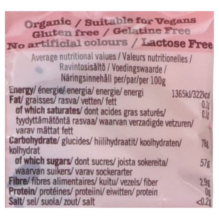 Biona - Organic Mini Fruit Bears, 75g - nutritions