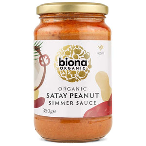 Biona - Organic Satay Spicy Peanut Simmer Sauce, 350g