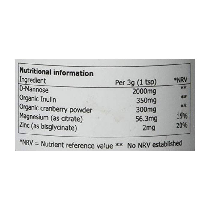 Bladapure - D-Mannose Supplement - Powder ,90g - back