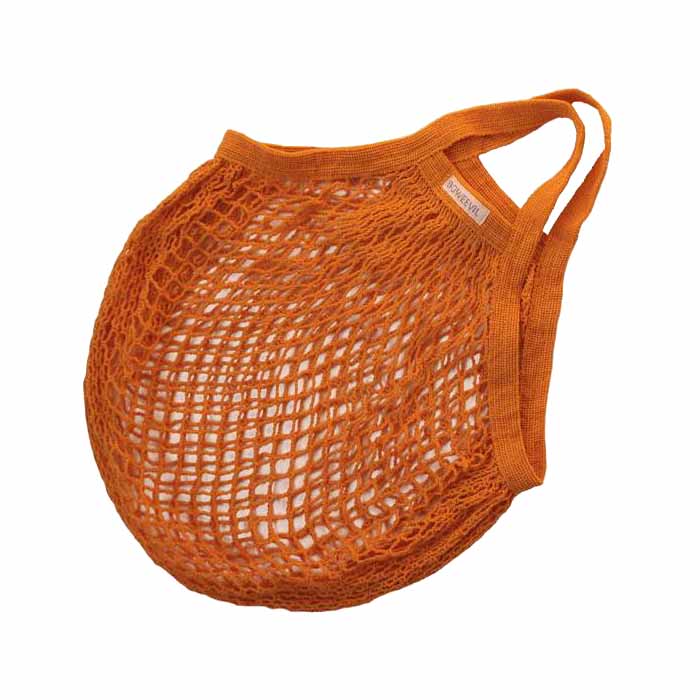Bo Weevil - Organic Granny String Bags - Short Handle - Orange