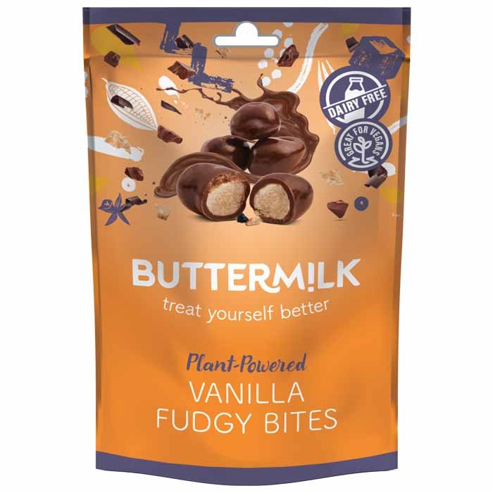 Buttermilk - Dairy Free Vanilla Fudge Bites, 100g