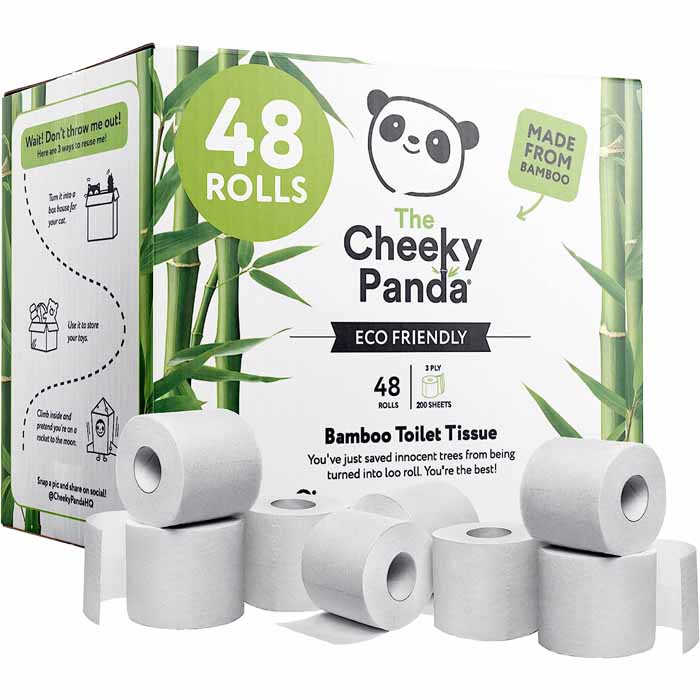 Cheeky Panda - Toilet Tissue Plastic Free 48 Rolls