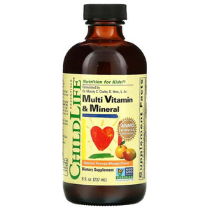 ChildLife Essentials - Multi Vitamin & Mineral Orange/Mango Flavour, 240ml