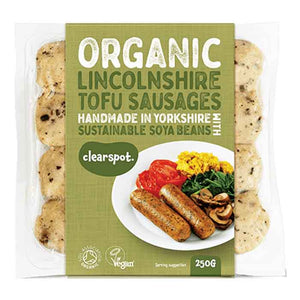 Clearspot Tofu - Organic Lincolnshire Sausage, 250g