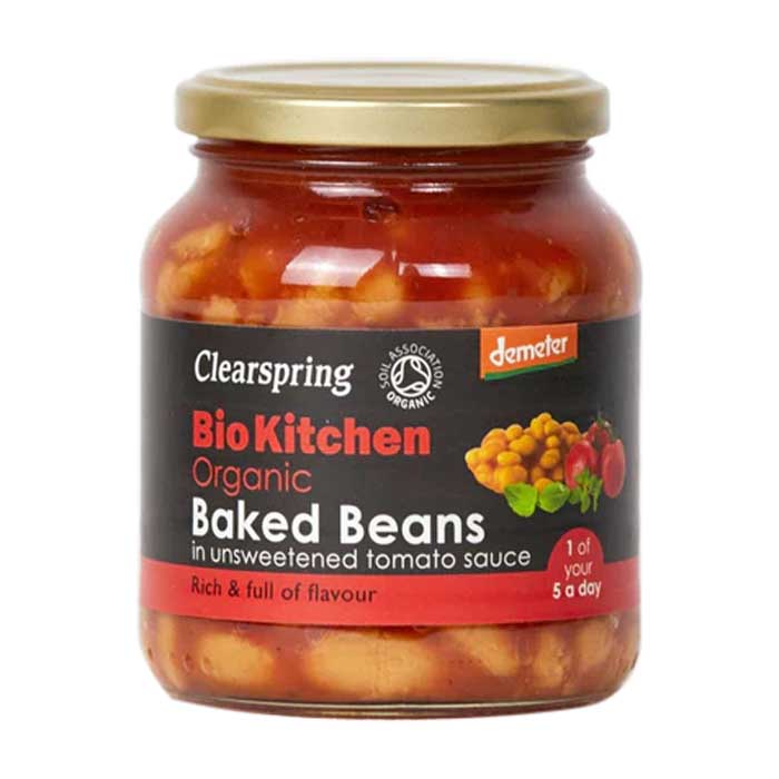 Clearspring - Demeter Organic Baked Beans (unsweetened), 350g