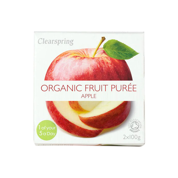 Clearspring - Organic Fruit Puree - Organic Apple Puree, 2x100g