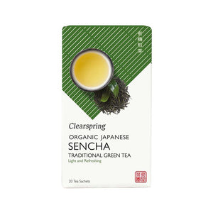 Clearspring - Organic Japanese Sencha Traditional Green Tea Bags, 20 Bags | Multiple options