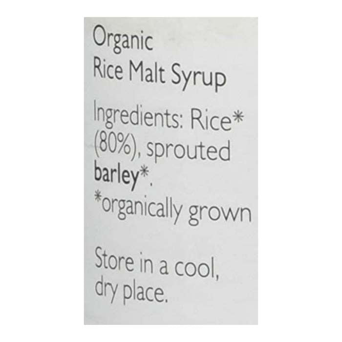 Clearspring - Organic Rice Malt Syrup, 330g - Ingredients