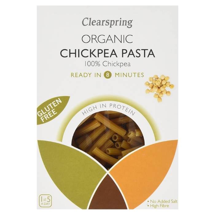 Clearspring Wholefoods - Organic GF Chickpea Pasta - Sedanini, 250g - front