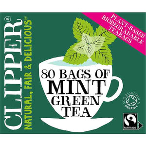 Clipper - Organic Fairtrade Green Tea and Mint, 80 Bags | Multiple Options