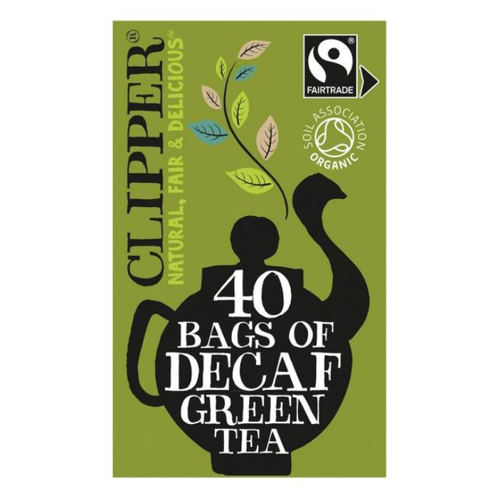 Clipper - Organic Green Tea Decaffeinated, 40 Bags front