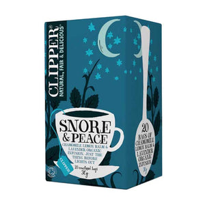 Clipper - Organic Snore & Peace Tea, 20 Bags | Multiple Options