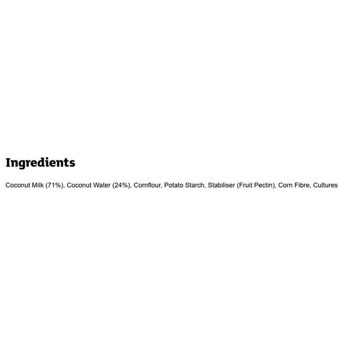 Coconut Collaborative - Coconut Yogurt - Natural, 600g - back