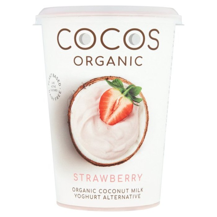 Cocos - Organic Coconut Yoghurt Strawberry (400g) front