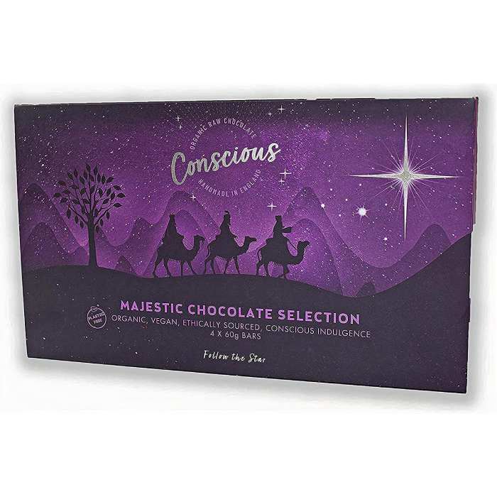 Conscious Chocolate - Majestic Chocolate Selection Box, 240g