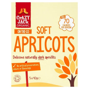 Crazy Jack - Organic Soft Apricots, 200g | Pack of 8