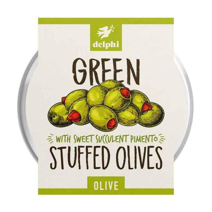 Delphi - Stuffed Green Olives, 160g