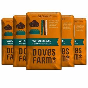 Doves Farm - Organic 100% Strong Wholemeal Bread Flour | Multiple Sizes
