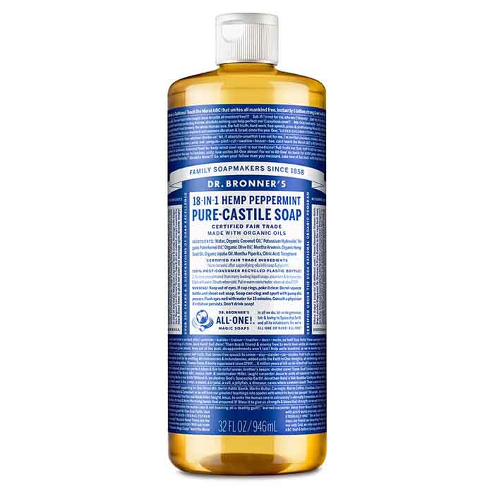 Dr. Bronner's - Pure-Castile Liquid Soap, Peppermint - 946ml