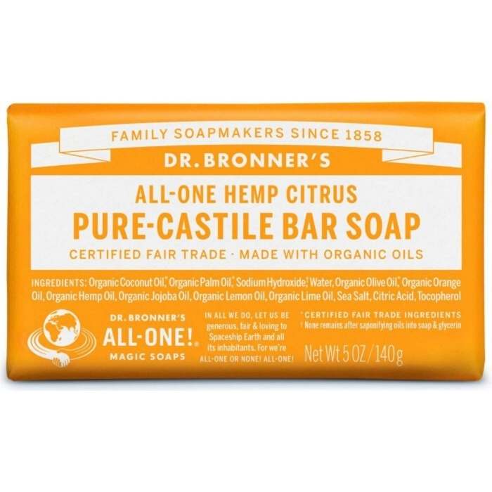 Dr. Bronner's - Pure-Castile Bar Soap, 140g | Multiple Fragrances - PlantX UK
