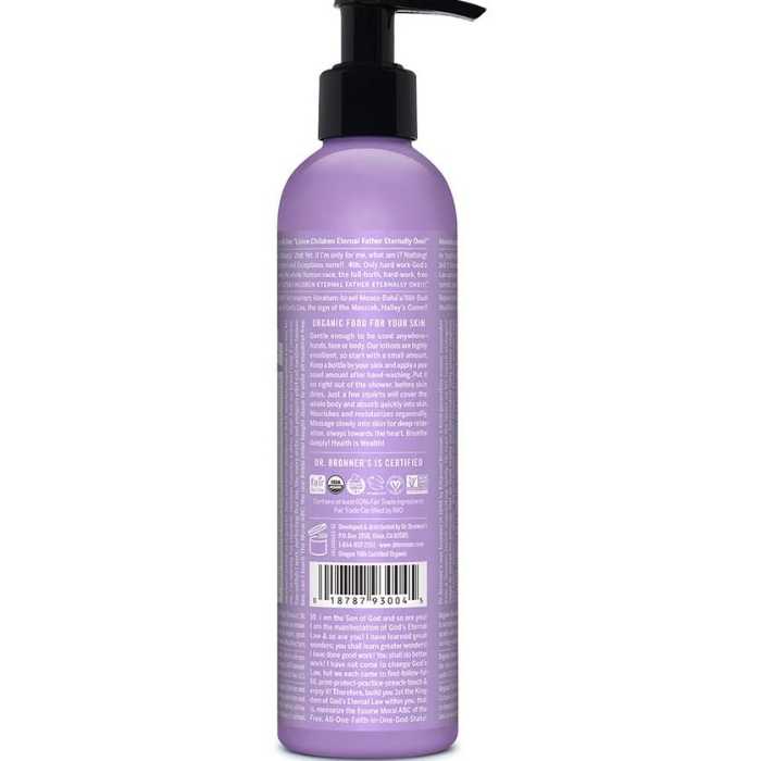 Dr Bronner's - Organic Hand & Body Lotion Lavender coconut back