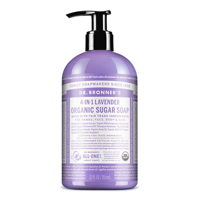 Dr Bronners - 4-in-1 Organic Sugar Soap - Lavender (356ml)