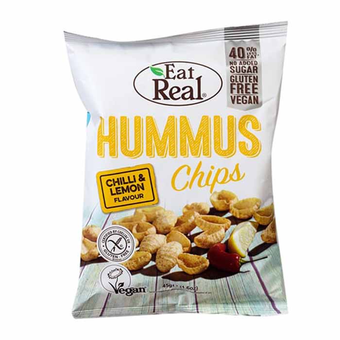 Eat Real - Hummus Chips , Chilli & Lemons (45g)