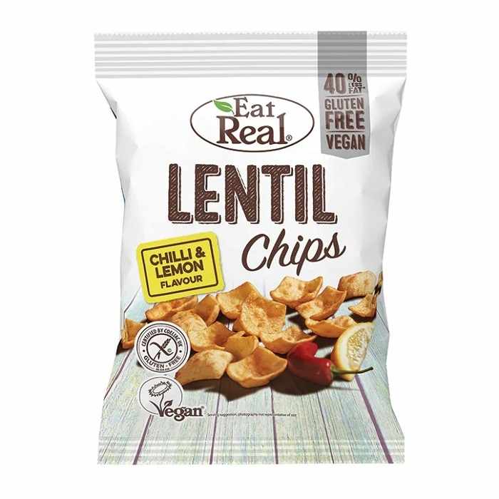 Eat Real - Lentil Chips Chilli Lemon - 113g