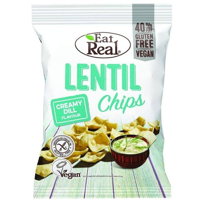 Eat Real - Lentil Chips Creamy Dill, 113g - front