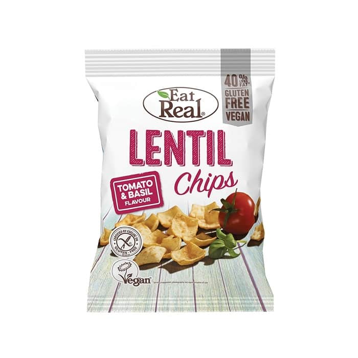 Eat Real - Lentil Chips Tomato Basil - 40g