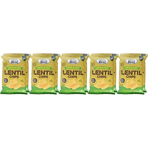 Eat Real - Organic Lentil Chips Sea Salt, 100g | Pack of 10