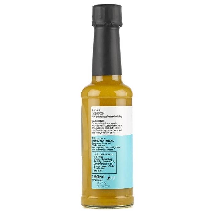 Eaten Alive - Smoked Sriracha Fermented Jalapeno & Lime Hot Sauce, 150ml - back