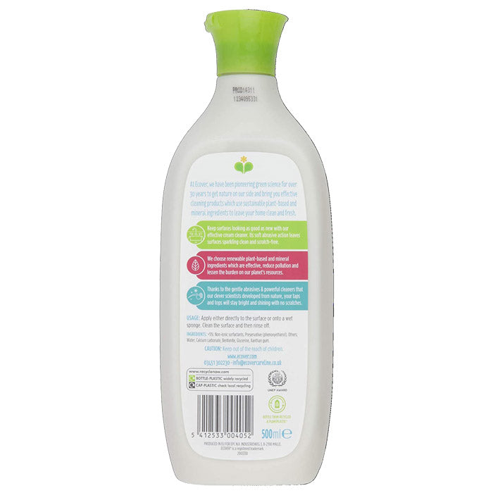 Ecover - Cream Cleaner, 500ml - back