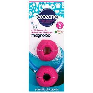 Ecozone - Mangnoloo Anti-Limescale Treatment for Toilets, 2 Pack