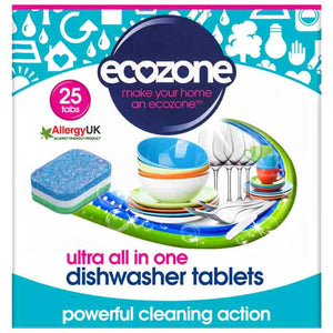 Ecozone - Ultra All-in-One Dishwasher Tablets | Multiple Sizes