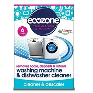 Ecozone - Washing Machine & Dishwasher Cleaner & Descaler, 6 Tablets