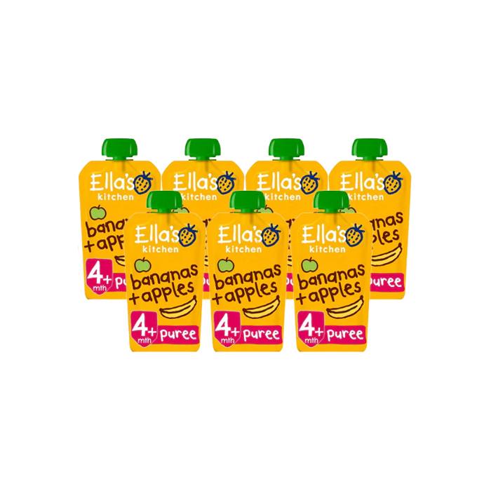 Ella's Kitchen - Organic Baby Puree Pouch (4+ Months) Bananas + Apples, 120g pack